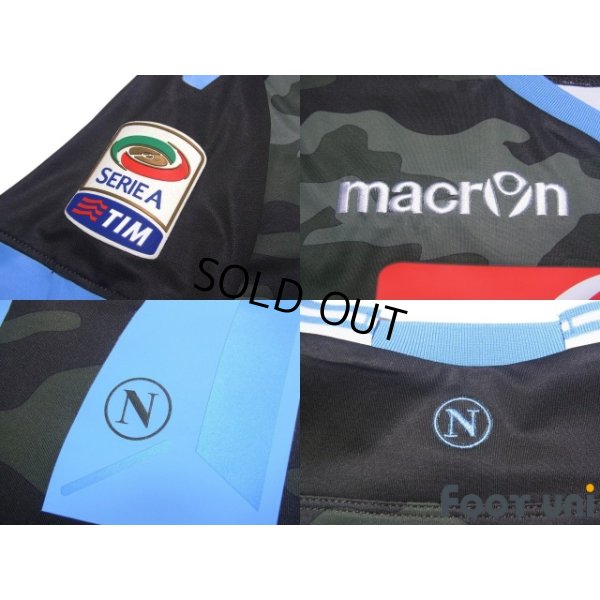 Photo7: Napoli 2013-2014 Away Authentic Shirt #17 Marek Hamsik Serie A Tim Patch/Badge