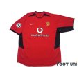 Photo1: Manchester United 2002-2004 Home Shirt #10 van Nistelrooy Champions League Patch/Badge (1)