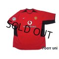 Manchester United 2002-2004 Home Shirt #10 van Nistelrooy Champions League Patch/Badge