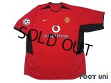 Manchester United 2002-2004 Home Shirt #10 van Nistelrooy Champions League Patch/Badge