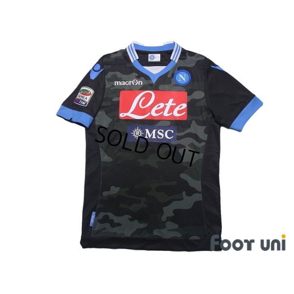 Photo1: Napoli 2013-2014 Away Authentic Shirt #17 Marek Hamsik Serie A Tim Patch/Badge