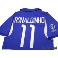 Photo4: Brazil 2002 Away Shirt #11 Ronaldinho 2002 FIFA World Cup Korea Japan Patch/Badge