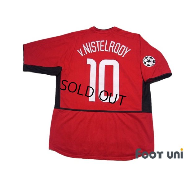 Photo2: Manchester United 2002-2004 Home Shirt #10 van Nistelrooy Champions League Patch/Badge