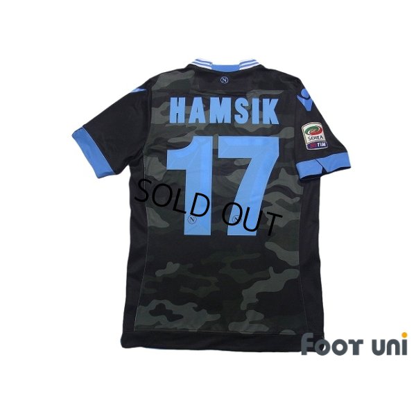 Photo2: Napoli 2013-2014 Away Authentic Shirt #17 Marek Hamsik Serie A Tim Patch/Badge