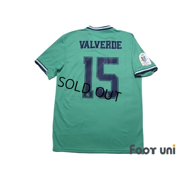 Photo2: Real Madrid 2019-2020 Home Shirt #15 Federico Valverde Supercopa de Espana Patch/Badge