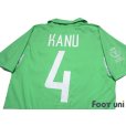 Photo4: Nigeria 2002 Home Shirt #4 Nwankwo Kanu 2002 FIFA World Cup Korea Japan Patch/Badge