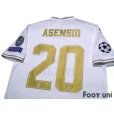 Photo4: Real Madrid 2019-2020 Home Shirt #20 Marco Asensio Champions League Patch/Badge