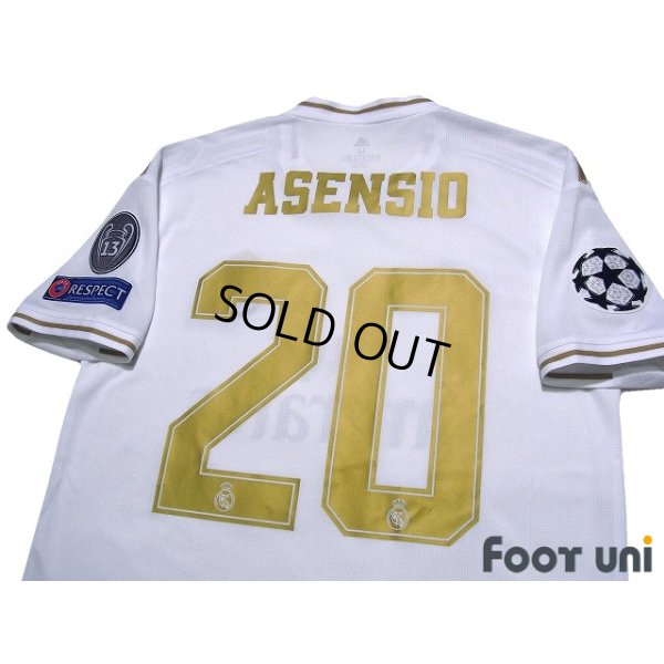 Photo4: Real Madrid 2019-2020 Home Shirt #20 Marco Asensio Champions League Patch/Badge
