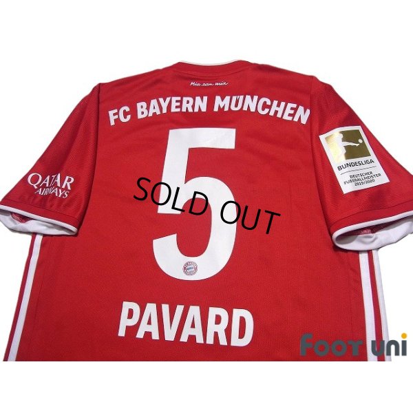 Photo4: Bayern Munich 2020-2021 Home Shirt #5 Benjamin Pavard Bundesliga Patch/Badge