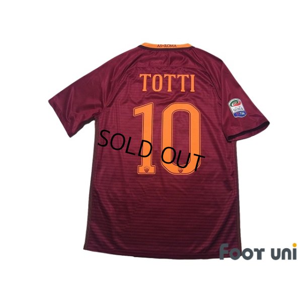 Photo2: AS Roma 2016-2017 Home Shirt #10 Francesco Totti Lega Calcio Patch/Badge w/tags