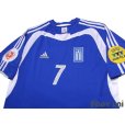 Photo3: Greece Euro 2004 Away Shirt #7 Theodoros Zagorakis UEFA Euro 2004 Patch/Badge UEFA Fair Play Patch/Badge