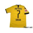 Photo2: Borussia Dortmund 2019-2020 Home Shirts #7 Jadon Sancho 110th Anniversary Bundesliga Patch/Badge w/tags (2)