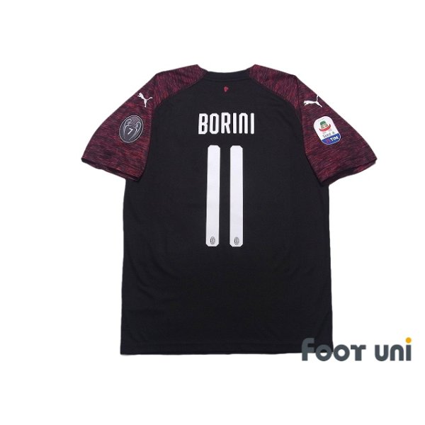 Photo2: AC Milan 2018-2019 Third Shirt #11 Fabio Borini Lega Calcio Patch/Badge w/tags