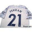 Photo4: Manchester City 2020-2021 3RD Shirt #21 Ferran Torres Premier League Patch/Badge w/tags