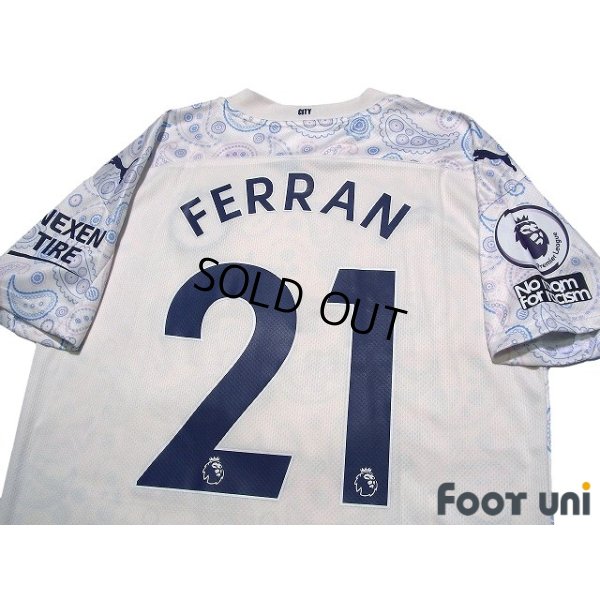 Photo4: Manchester City 2020-2021 3RD Shirt #21 Ferran Torres Premier League Patch/Badge w/tags