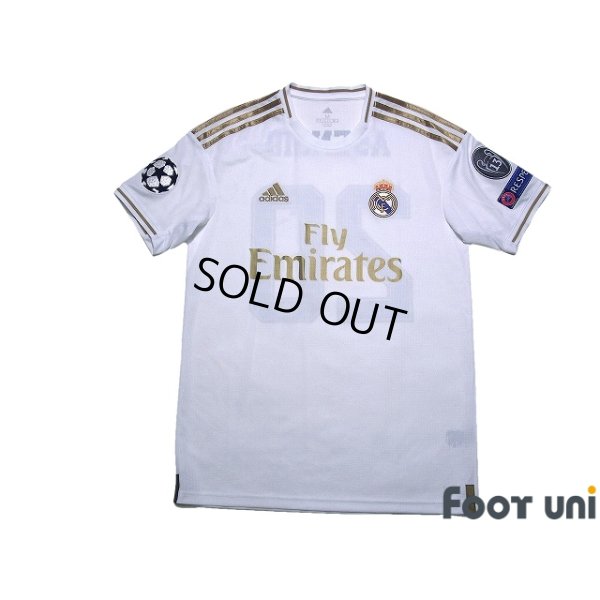 Photo1: Real Madrid 2019-2020 Home Shirt #20 Marco Asensio Champions League Patch/Badge