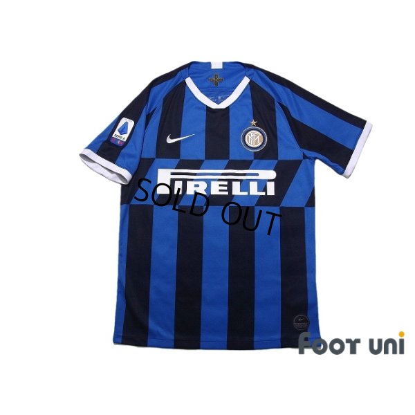 Photo1: Inter Milan 2019-2020 Home Shirt #10 Lautaro Martinez Lega Calcio Patch/Badge