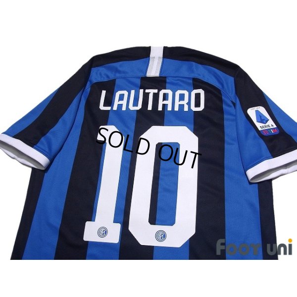 Photo4: Inter Milan 2019-2020 Home Shirt #10 Lautaro Martinez Lega Calcio Patch/Badge
