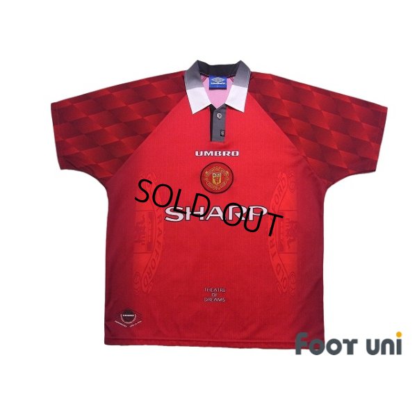 Photo1: Manchester United 1996-1998 Home Shirt