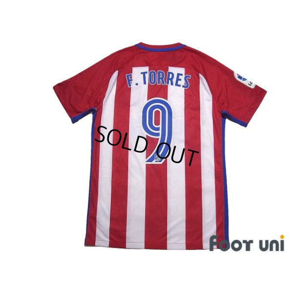 Photo2: Atletico Madrid 2018-2019 Home Authentic Shirt #9 Fernando Torres w/tags