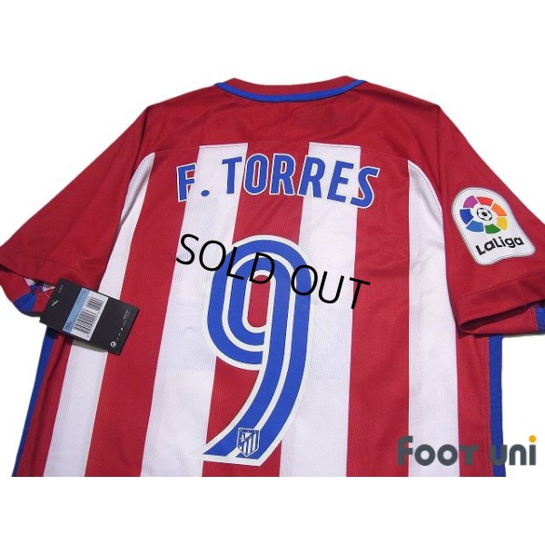 Photo4: Atletico Madrid 2018-2019 Home Authentic Shirt #9 Fernando Torres w/tags
