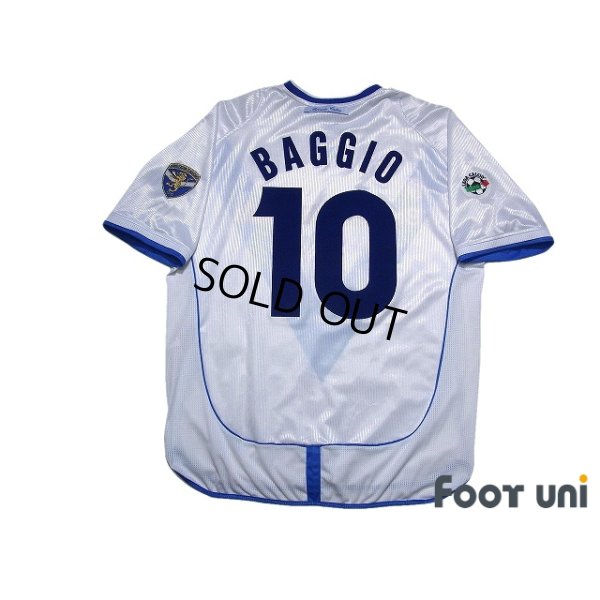 Photo2: Brescia 2002-2003 Away Shirt #10 Roberto Baggio Lega Calcio Patch/Badge