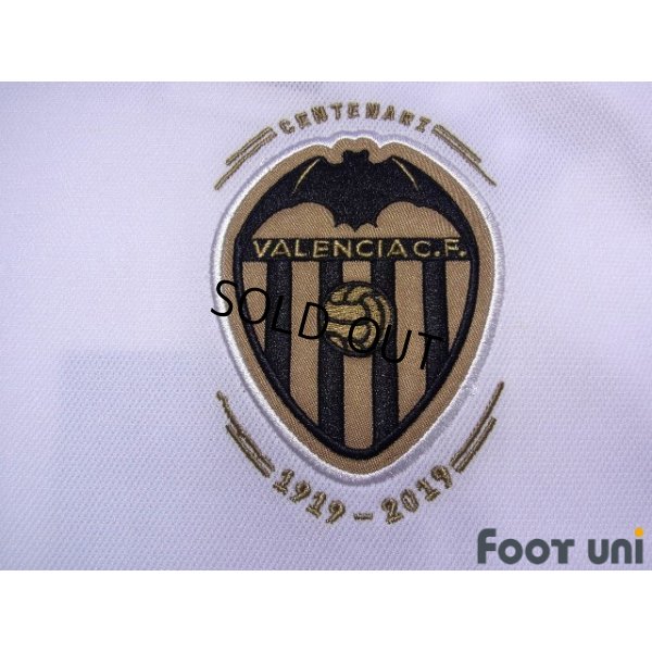 Photo6: Valencia 2018-2019 Home Centenario Shirt #19 Rodrigo Moreno La Liga Patch/Badge w/tags