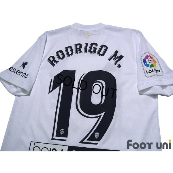 Photo4: Valencia 2018-2019 Home Centenario Shirt #19 Rodrigo Moreno La Liga Patch/Badge w/tags