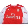 Photo3: Arsenal 2014-2015 Home Long Sleeve Shirt #18 Nacho Monreal