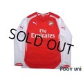 Arsenal 2014-2015 Home Long Sleeve Shirt #18 Nacho Monreal