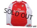 Arsenal 2014-2015 Home Long Sleeve Shirt #18 Nacho Monreal