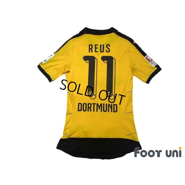 Photo2: Borussia Dortmund 2015-2016 Home Authentic Shirt #11 Marco Reus Bundesliga Patch/Badge w/tags