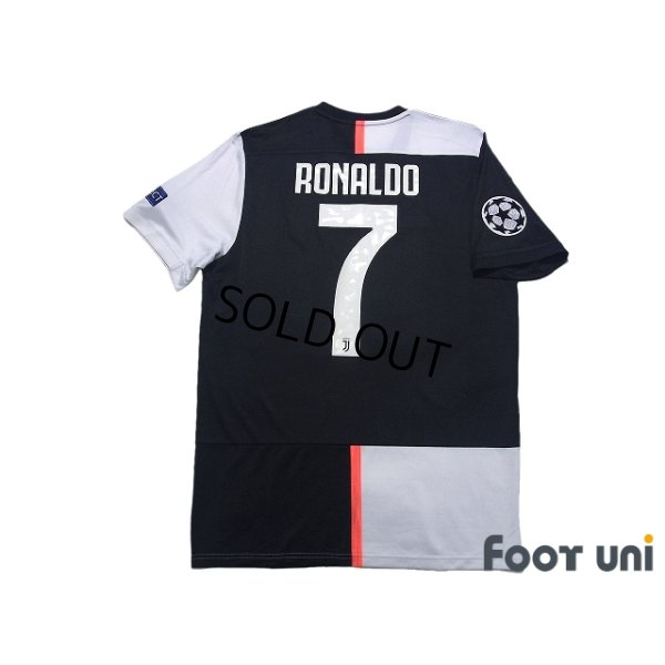 Photo2: Juventus 2019-2020 Home Shirt #7 Cristiano Ronaldo Champions League Patch/Badge w/tags