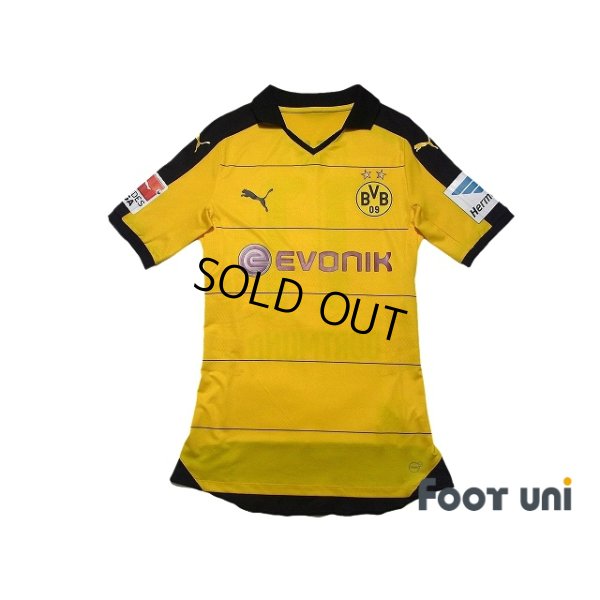Photo1: Borussia Dortmund 2015-2016 Home Authentic Shirt #11 Marco Reus Bundesliga Patch/Badge w/tags