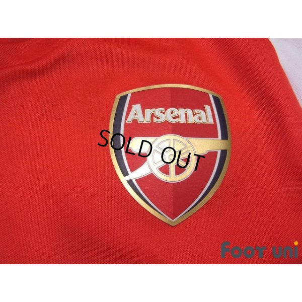 Photo6: Arsenal 2014-2015 Home Long Sleeve Shirt #18 Nacho Monreal