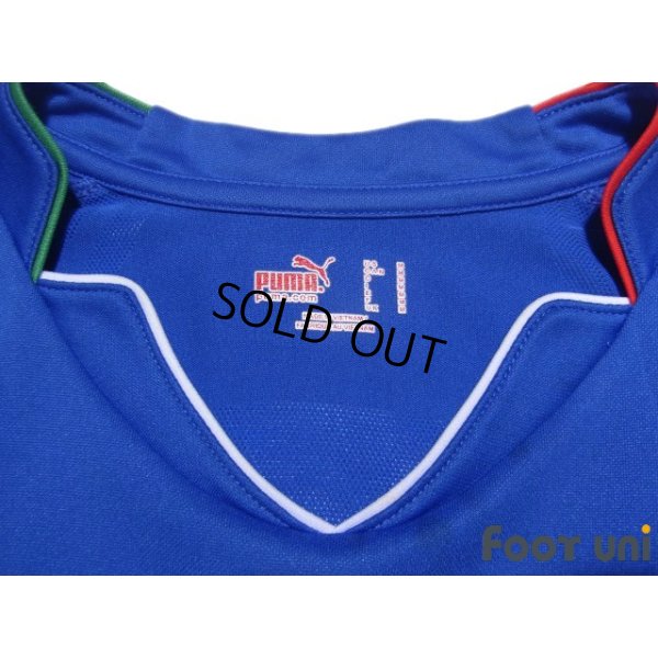 Photo5: Italy 2010 Home Long Sleeve Shirt #21 Andrea Pirlo