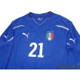 Photo3: Italy 2010 Home Long Sleeve Shirt #21 Andrea Pirlo