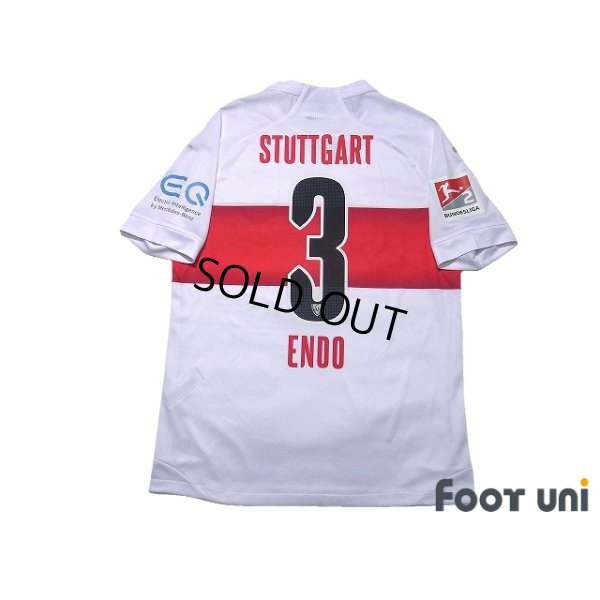 Photo2: VfB Stuttgart 2019-2020 Home Shirt #3 Wataru Endo Bundesliga Patch/Badge w/tags
