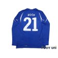 Photo2: Italy 2010 Home Long Sleeve Shirt #21 Andrea Pirlo (2)