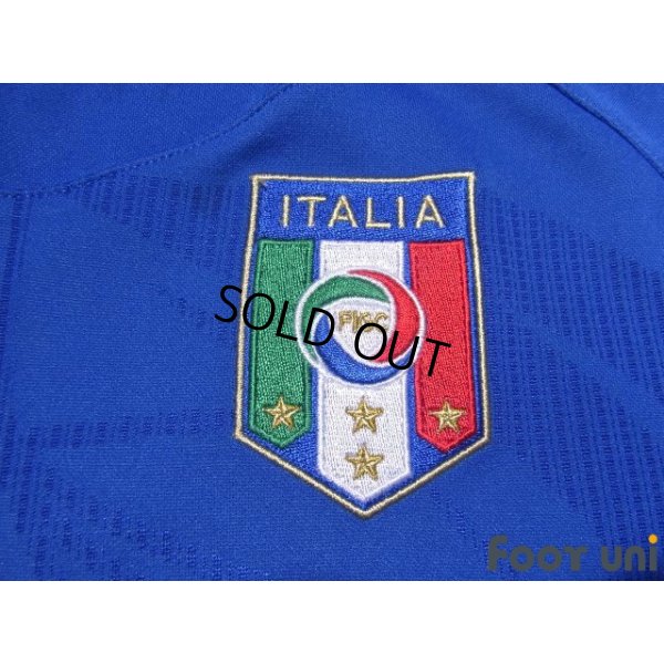 Photo6: Italy 2010 Home Long Sleeve Shirt #21 Andrea Pirlo
