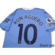 Photo4: Manchester City 2020-2021 Home Shirt #10 Aguero Premier League Patch/Badge w/tags