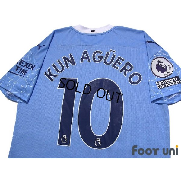 Photo4: Manchester City 2020-2021 Home Shirt #10 Aguero Premier League Patch/Badge w/tags
