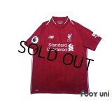 Liverpool 2018-2019 Home Shirt #11 Mohamed Salah Premier League Patch/Badge w/tags