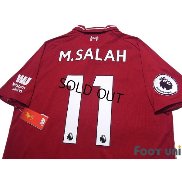 Photo4: Liverpool 2018-2019 Home Shirt #11 Mohamed Salah Premier League Patch/Badge w/tags
