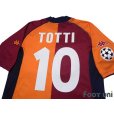 Photo4: AS Roma 2001-2002 champions league model Shirt #10 Francesco Totti Champions League Patch/Badge