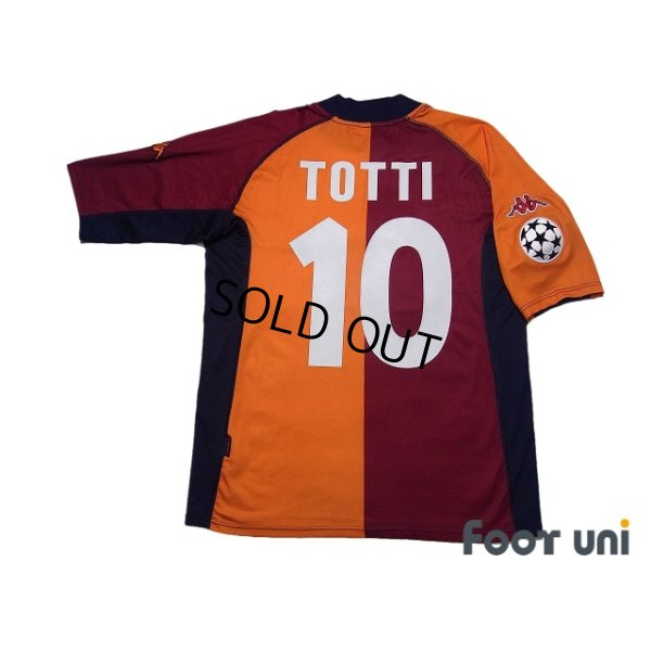 Photo2: AS Roma 2001-2002 champions league model Shirt #10 Francesco Totti Champions League Patch/Badge