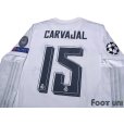Photo4: Real Madrid 2015-2016 Home Long Sleeve Shirt #15 Daniel Carvajal Champions League Patch/Badge