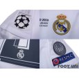 Photo7: Real Madrid 2015-2016 Home Long Sleeve Shirt #15 Daniel Carvajal Champions League Patch/Badge