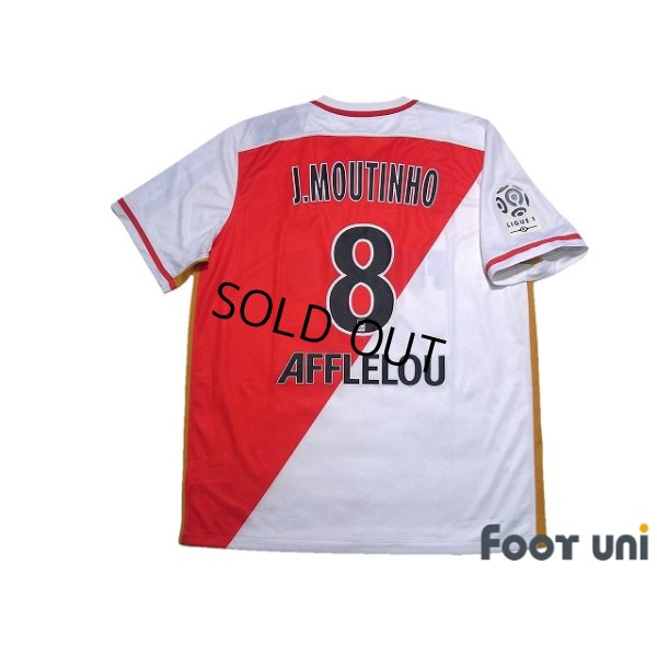 Photo2: AS Monaco 2015-2016 Home Shirt #8 Joao Moutinho Ligue 1 Patch/Badge w/tags