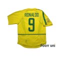 Photo2: Brazil 2002 Home Shirt #9 Ronaldo 2002 FIFA World Cup Korea Japan Patch/Badge (2)